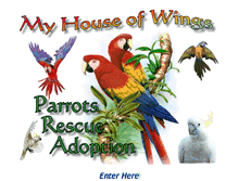 Tablet Screenshot of myhouseofwings.net